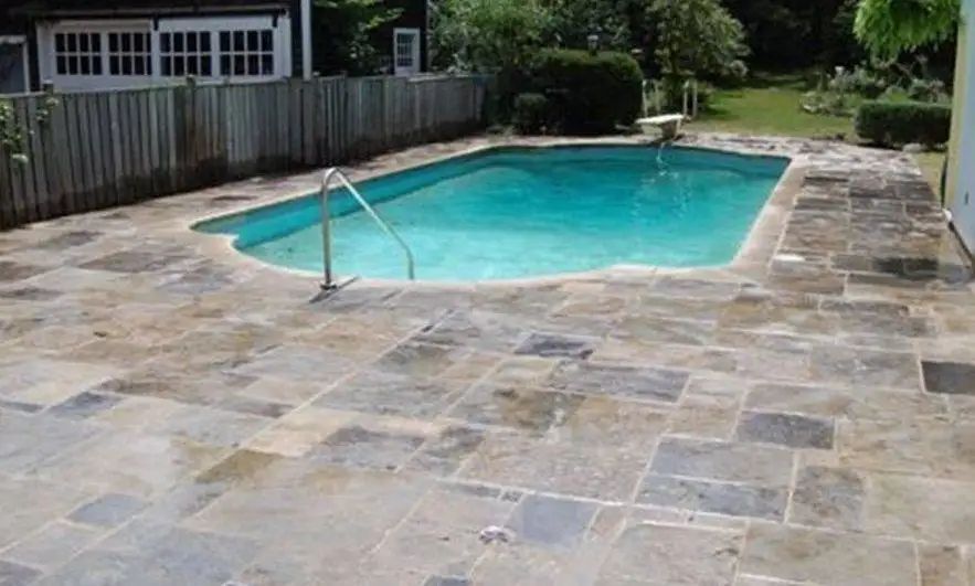 Before: Custom stonework installation