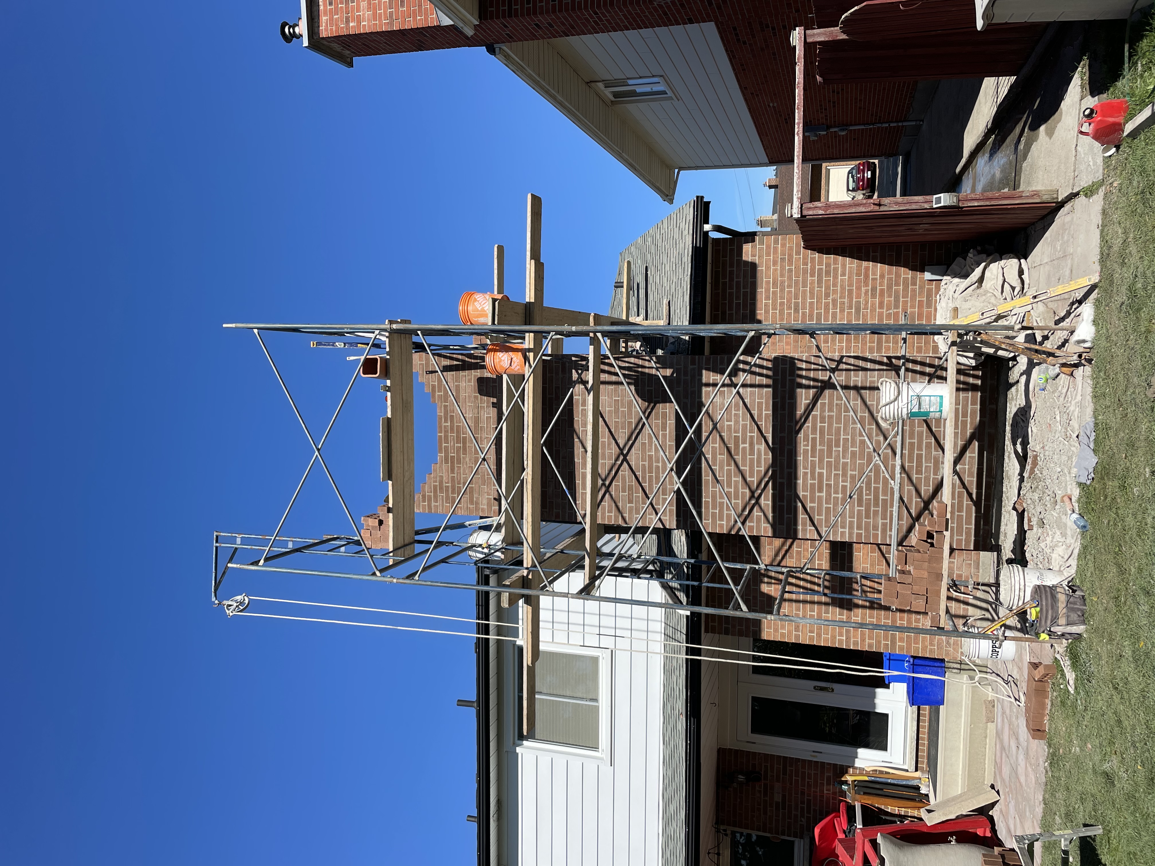 Professional brick repair and restoration work