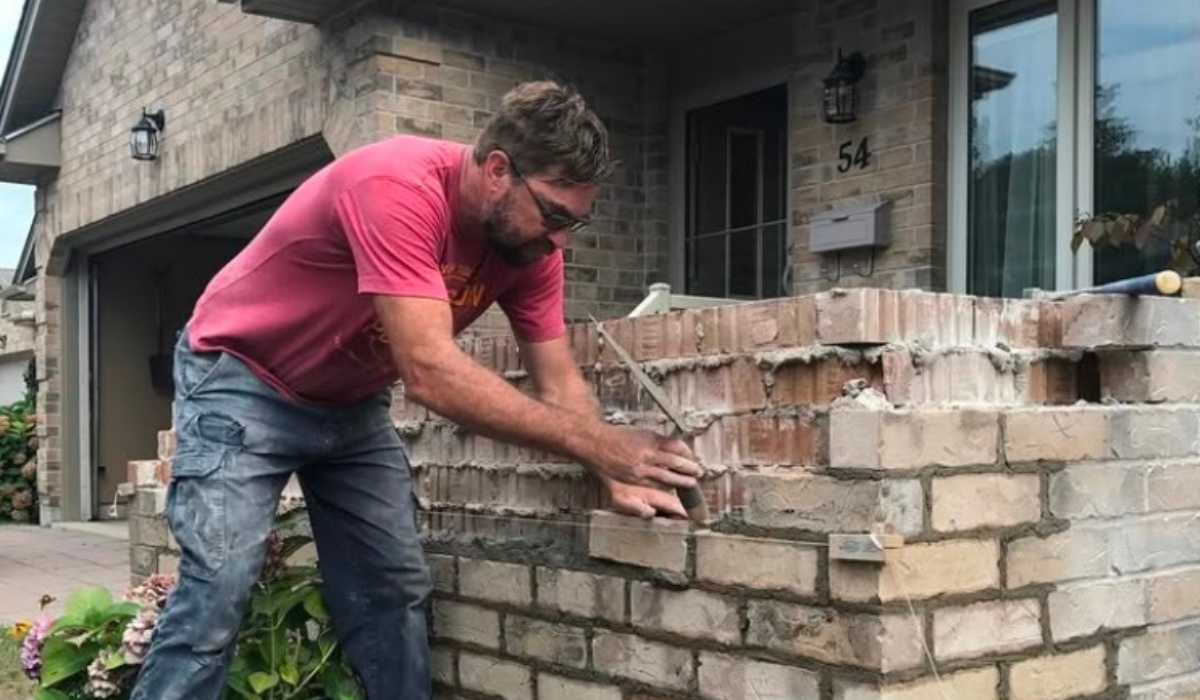 Brick restoration project showcasing our craftsmanship