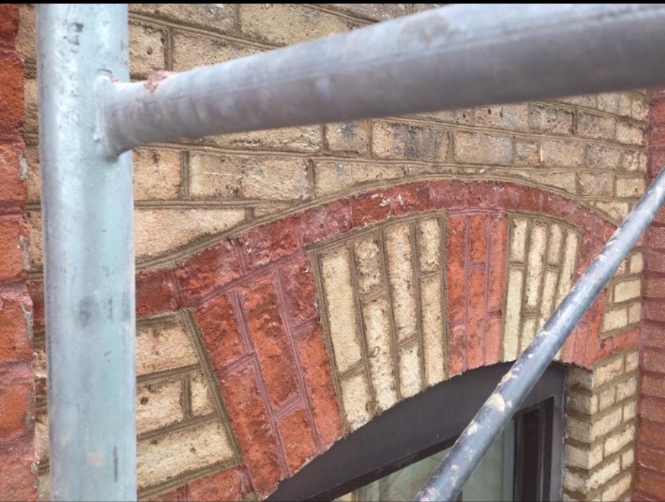Brick restoration project showcasing our craftsmanship